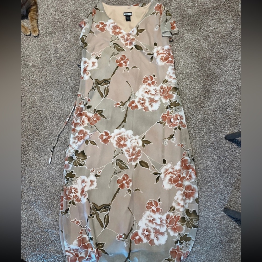 Floral wedding guest or formal dress